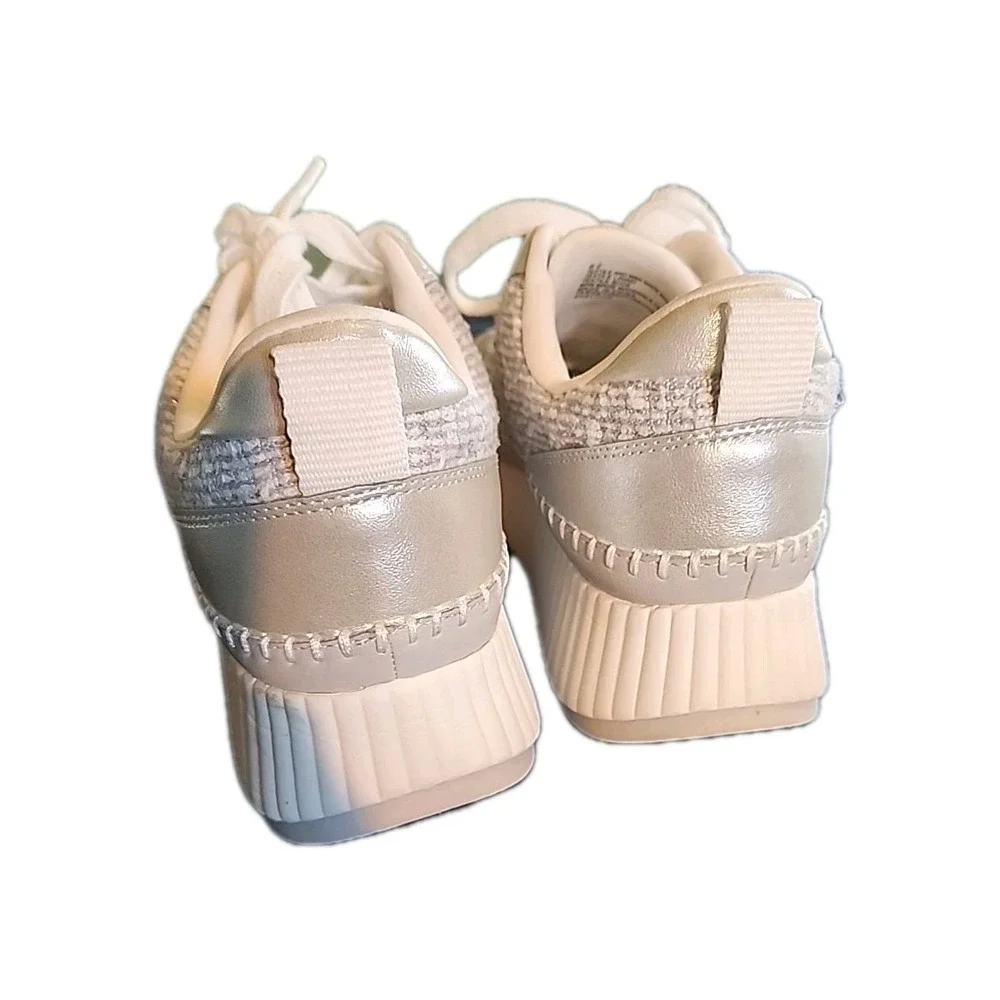 Universal Thread Goods Co. Silver Glitter Platform Tennis Shoes Size 8.5 Women